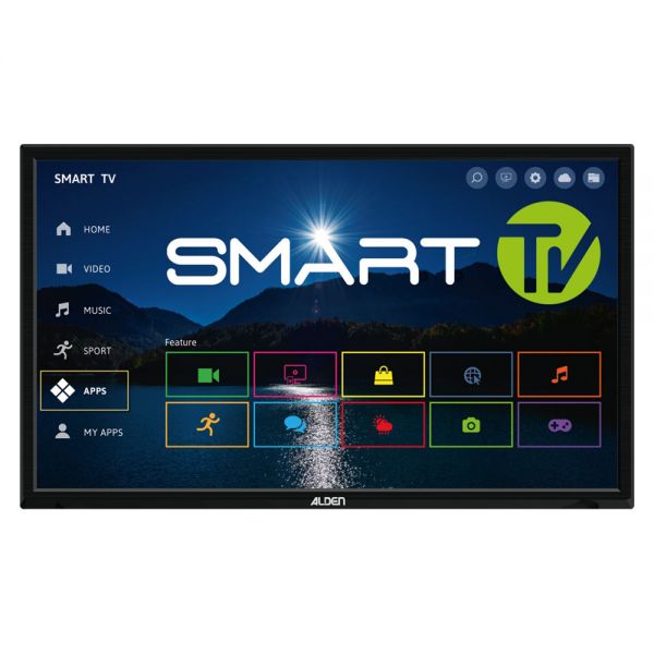 ALDEN LED-TV 24 Zoll Smartwide Smart Camping DVB-S2/C/T2 Fernseher 12V gebraucht
