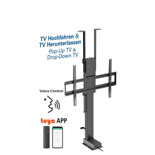 my wall HP 66-2 L motorisierter TV-Lift zum Einbau in Möbel Decken für Fernseher TV 37-65 Zoll 60Kg