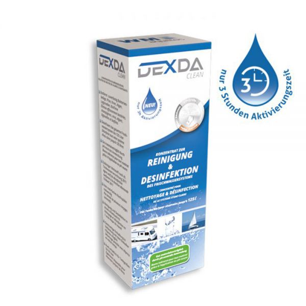 Dexda clean bis 500l Tankgröße 1000ml Tankreinigung Reiniger Trinkwasserdesinfektion Leitungsdesinfe