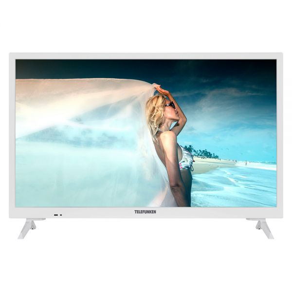 Telefunken L24H550M4-W LED-Fernseher 60cm 24 Zoll HD TV 200Hz DVB-T2/C/S2 PVR weiß gebraucht