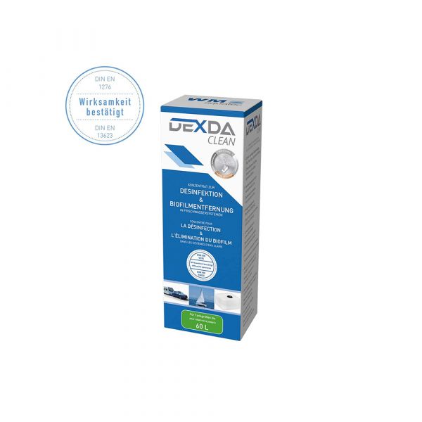Dexda clean bis 60l 100ml Tankreinigung Leitungsdesinfektion Reiniger Trinkwasserdesinfektion