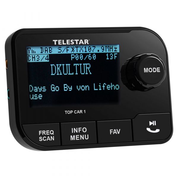 TELESTAR TOP CAR 1 DAB+ KFZ Adapter RDS UKW Autoradio Radio Digitalradio