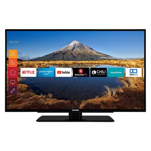 Telefunken XF43G511 LED-Fernseher 109cm 43 Zoll Full HD Smart TV 600Hz DVB-T2/C/S2 gebraucht