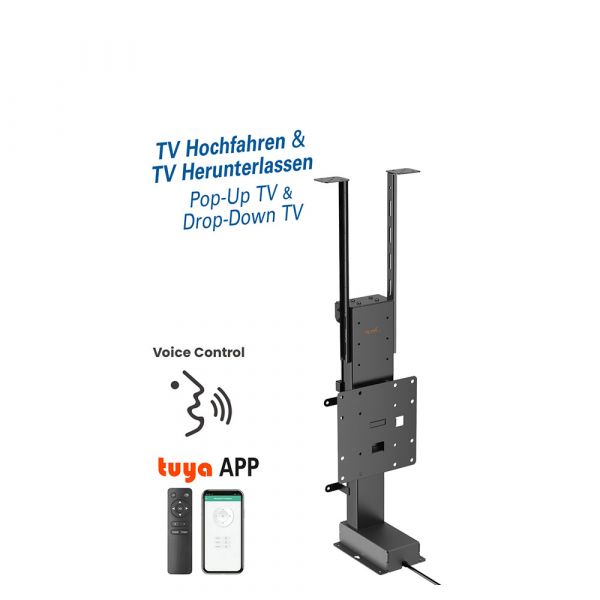 my wall HP 66 L motorisierter TV-Lift zum Einbau in Möbel Decken für Fernseher TV 17-32 Zoll 45Kg