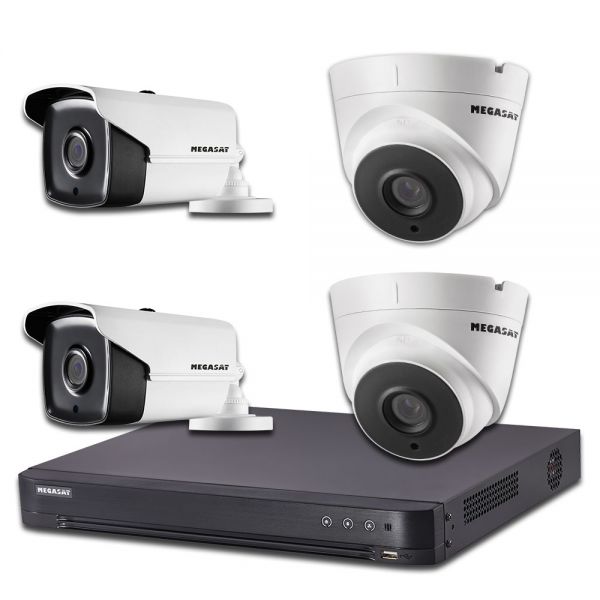 HSC 7800 Kamerasystem 2MP Video Überwachung Überwachungssystem 4 Kameras 2x HSC20 HSC15
