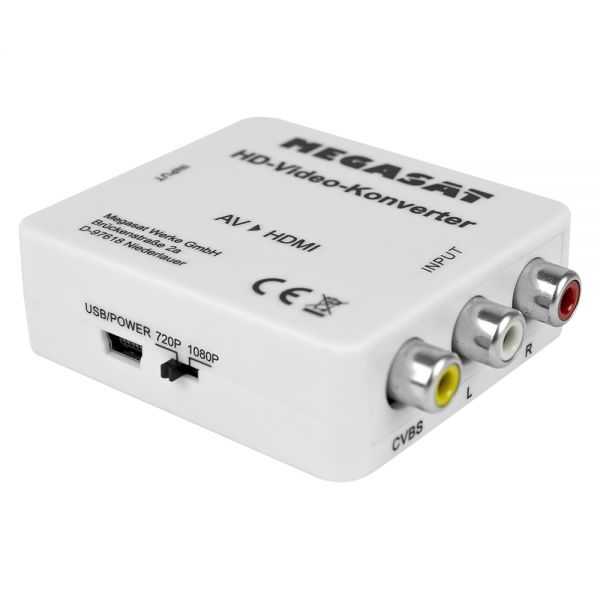 Megasat HD-Video-Konverter Signale AV zu HDMI