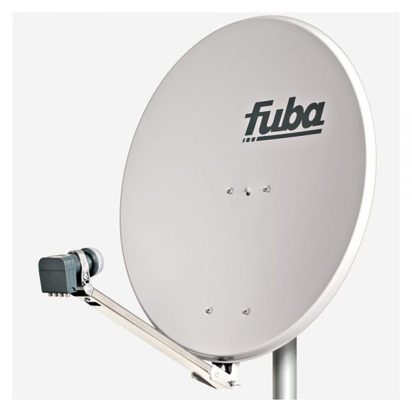 Fuba DAL 804 G Satellitenspiegel 80 cm grau Alu Satelliten Sat Schüssel Quad LNB