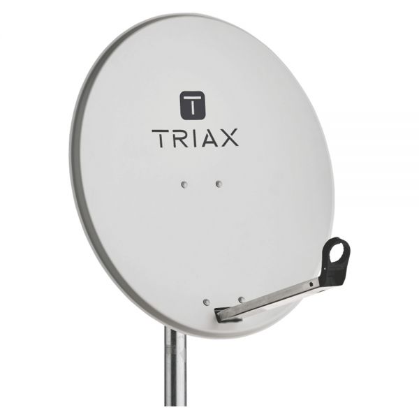 TRIAX TDS 65LG 65 cm Stahl Sat Satelliten Spiegel Antenne lichtgrau