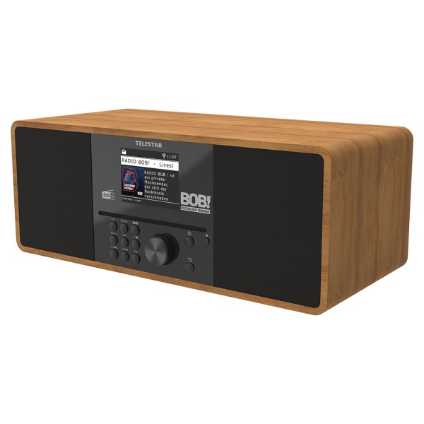 BOBs Rock Radio 2.0 stereo in legno DAB+ FM radio Internet con lettore CD radio digitale 
