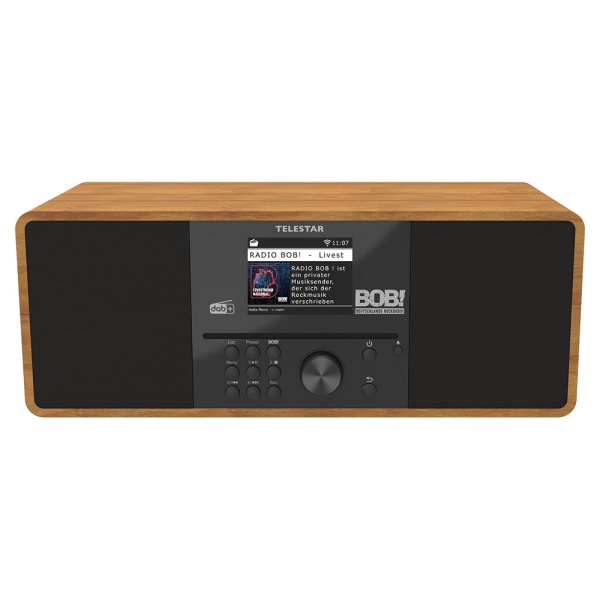 BOBs Rock Radio 2.0 stereo in legno DAB+ FM radio Internet con lettore CD radio digitale 