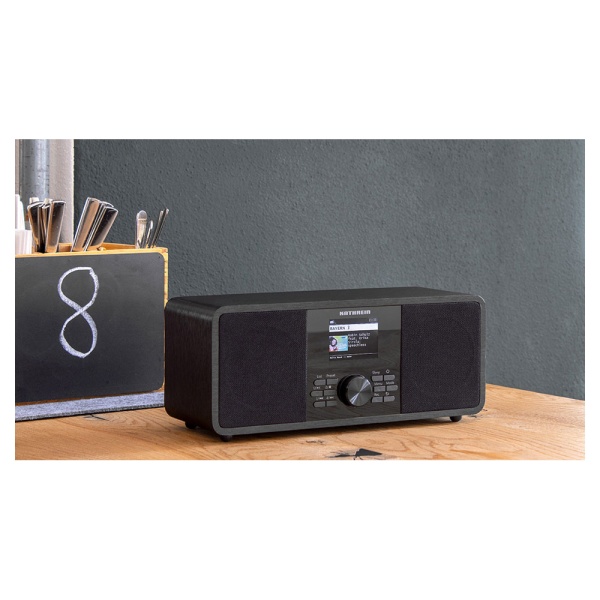 Kathrein DAB+ link S12 schwarz stereo Internet Radio Internetradio DAB/UKW WLAN LAN gebraucht