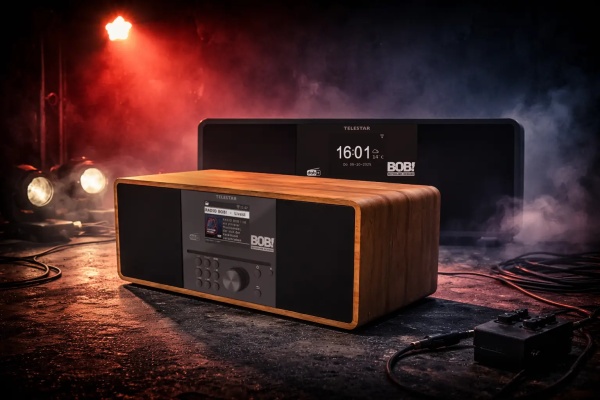 BOBs Rock Radio 2.0 stereo in legno DAB+ FM radio Internet con lettore CD radio digitale 