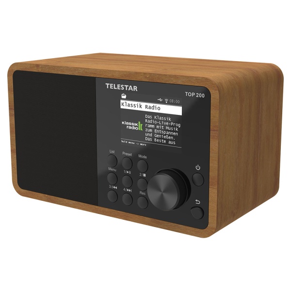 TELESTAR TOP 200 Holz DAB+ UKW Internetradio Radio Digitalradio Empfangsteil mit Bluetooth gebraucht