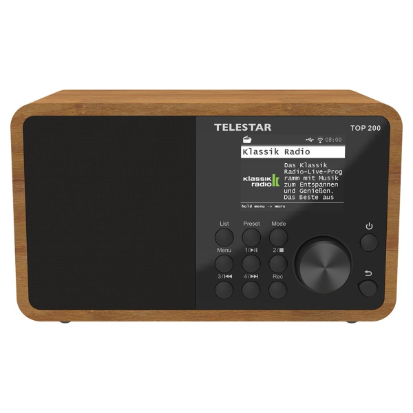 TELESTAR TOP 200 Holz DAB+ UKW Internetradio Radio Digitalradio Empfangsteil mit Bluetooth gebraucht