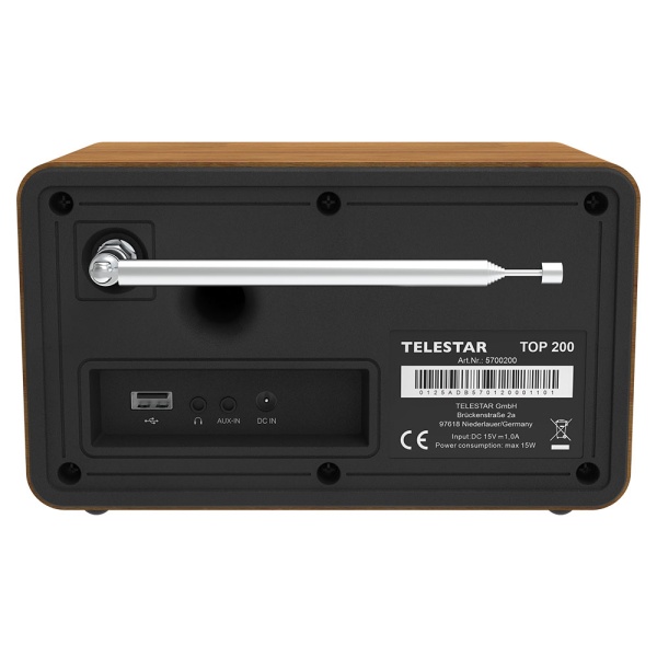 TELESTAR TOP 200 Holz DAB+ UKW Internetradio Radio Digitalradio Empfangsteil mit Bluetooth gebraucht