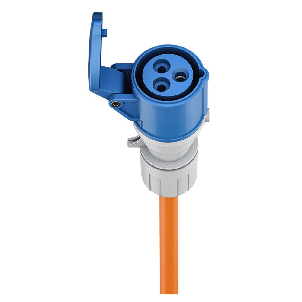 goobay CEE Adapterkabel Wohnmobil 5m CEE-Stecker auf 90° CEE-Kupplung und Schutzkontakt mit Verschlusskappen, Kabel für Camping, Wohnmobil und Wohnwagen, 76233