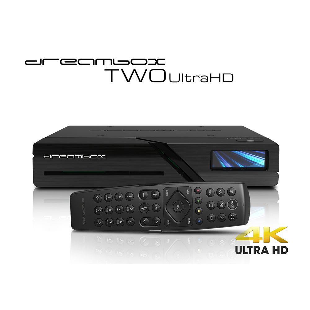 Dreambox Two Ultra HD BT 2x DVB-S2X MIS Tuner 4K 2160p E2 Linux Dual ...