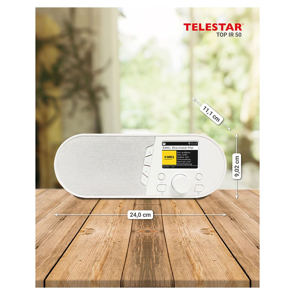 TELESTAR TOP IR 50 anthrazit Internetradio Radio Digitalradio WLAN ...